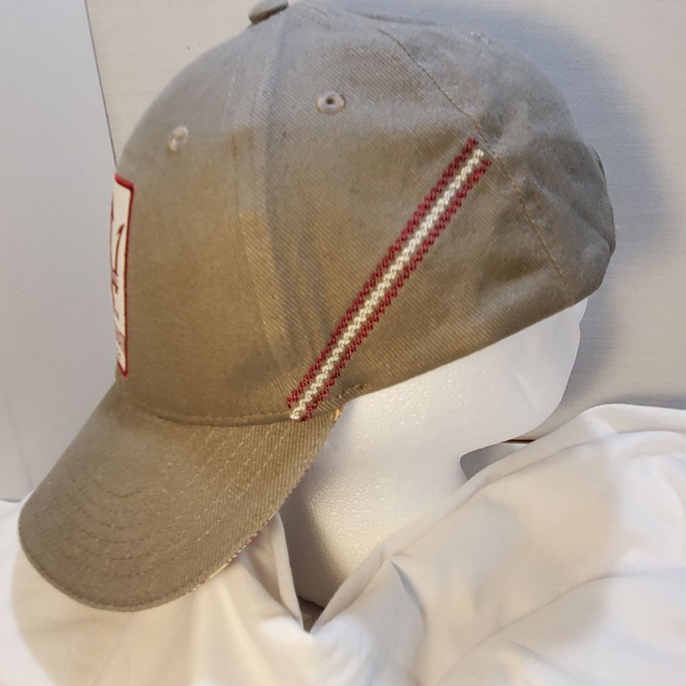 Maserati Gray Trident Cap Brushed Twill  Cotton Buckle and Grommet Tuck In - Picture 2 of 6